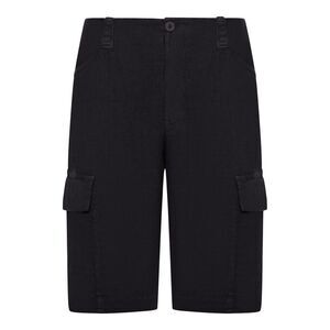 Transit Men Linen Cargo Bermuda Shorts
